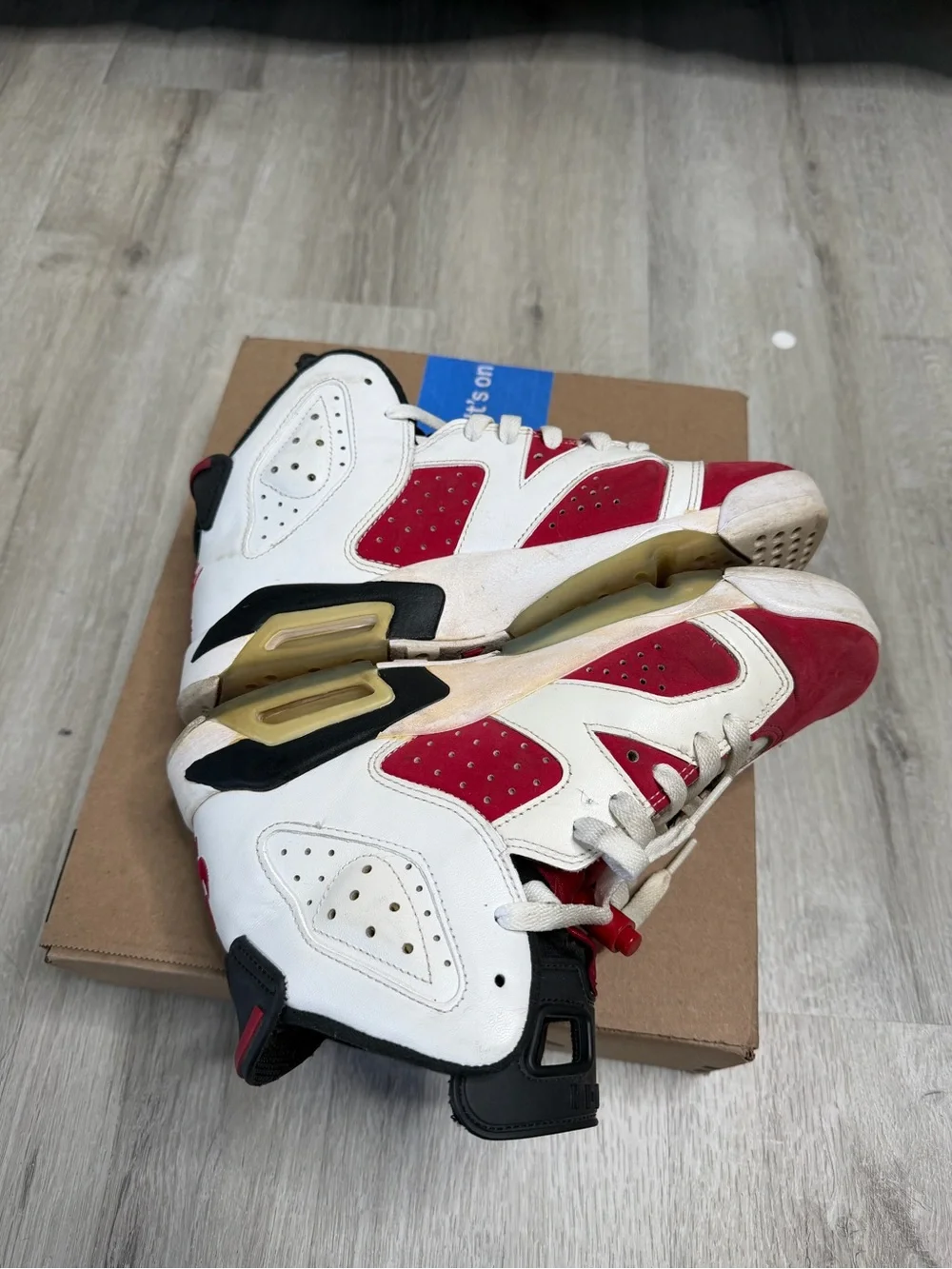 Jordan Kids Retro High-Top Sneakers - White & Red